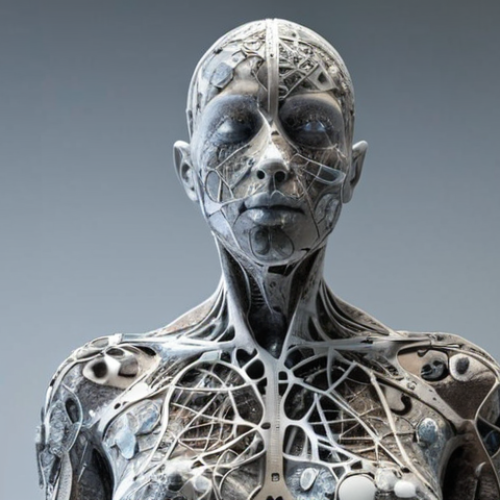 Home 7 **Abstract sculpture visualizing air pollution data, reflecting human health impact.** (Focus: Data-driven sculpture, pollution concept)
