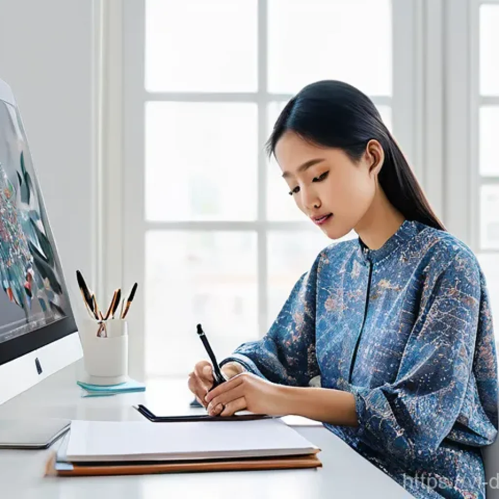 데이터 분석을 통한 예술가의 작업 개선 - **A Vietnamese digital artist leveraging data for creative insights.**
    A vibrant, modern studio ...