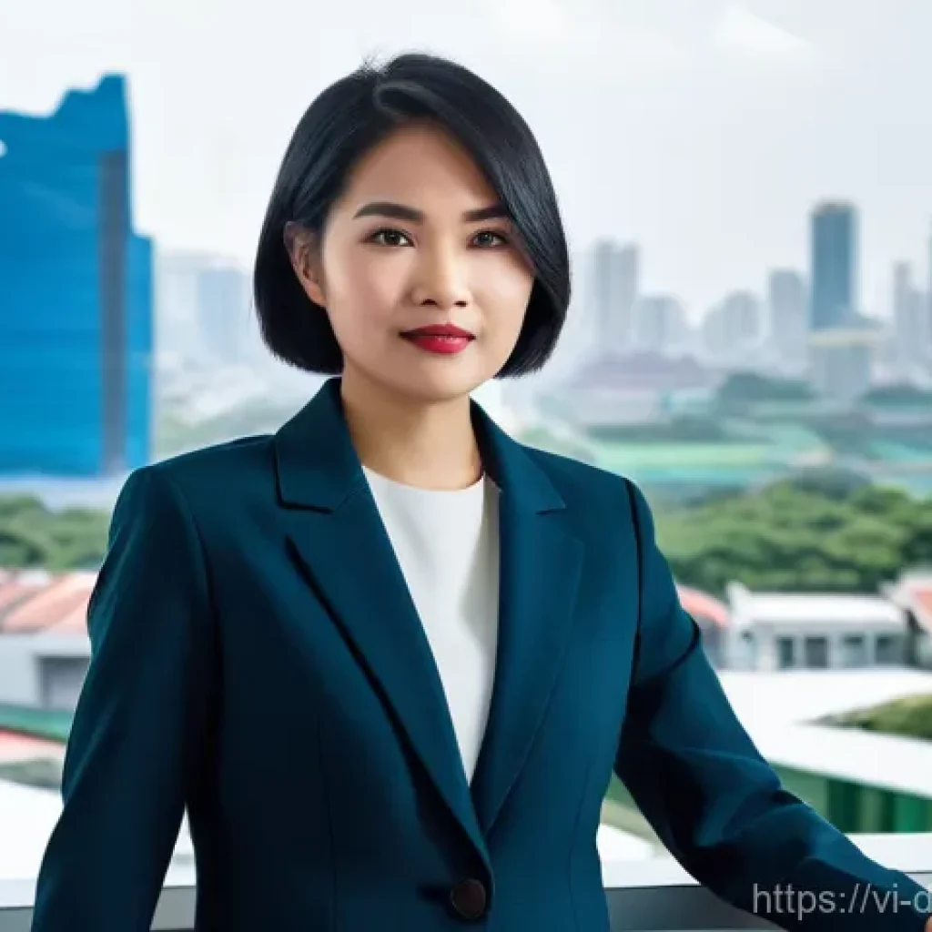 데이터 시각화와 디지털 스토리텔링 - **Prompt 1: "A young Vietnamese data analyst, in her late 20s, with short, stylish black hair, is st...