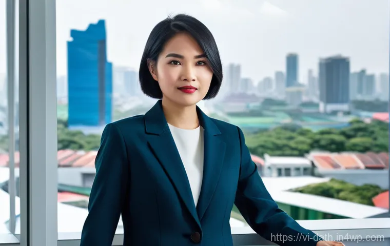 데이터 시각화와 디지털 스토리텔링 - **Prompt 1: "A young Vietnamese data analyst, in her late 20s, with short, stylish black hair, is st...