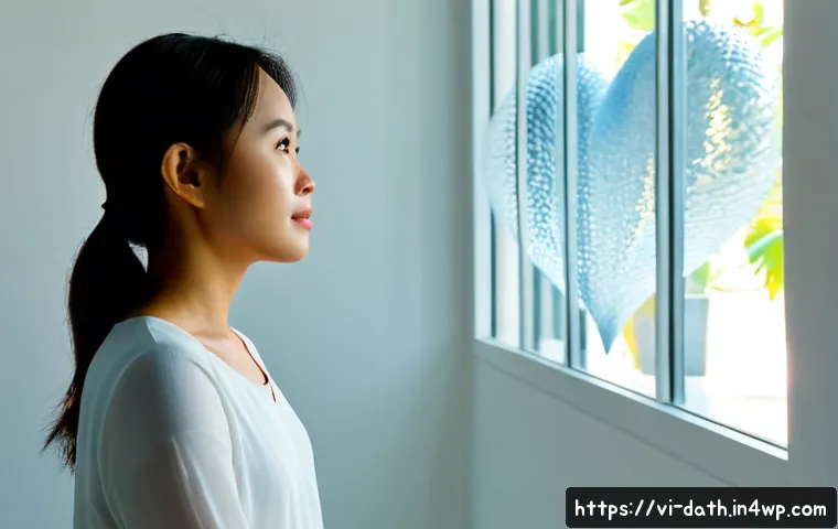 데이터와 감정의 관계를 탐구하는 예술 - Photorealistic contemporary art gallery in Ho Chi Minh City, a Vietnamese female artist thoughtfully...